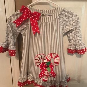 Lil girls Christmas boutique dress!